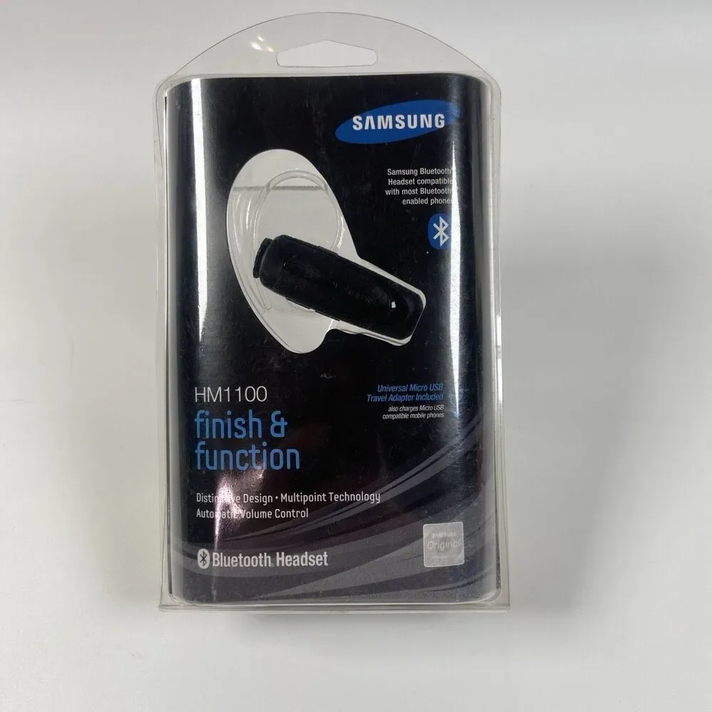 NEW Samsung HM1000 Wireless Bluetooth Headset w/ Charger
